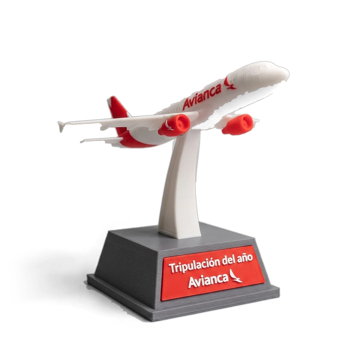 Trofeo de la tripulación del año de Avianca, impreso en 3D